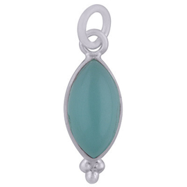 Aqua  chalcedon  in Marquise vorm 20 mm