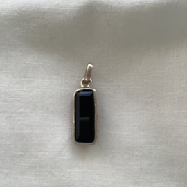 mini pendant facet Onyx 2/5 cm