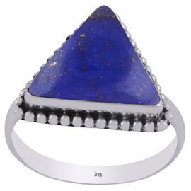 Lapiz Lazuli in moderne bezel setting maat 16/5