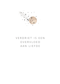 Troostkaartje Verdriet is een overvloed aan liefde