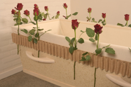 Bloemenband jute