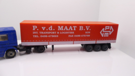 EFSI 1:87 H0 Vrachtwagen Scania P v.d. Maat BV Son