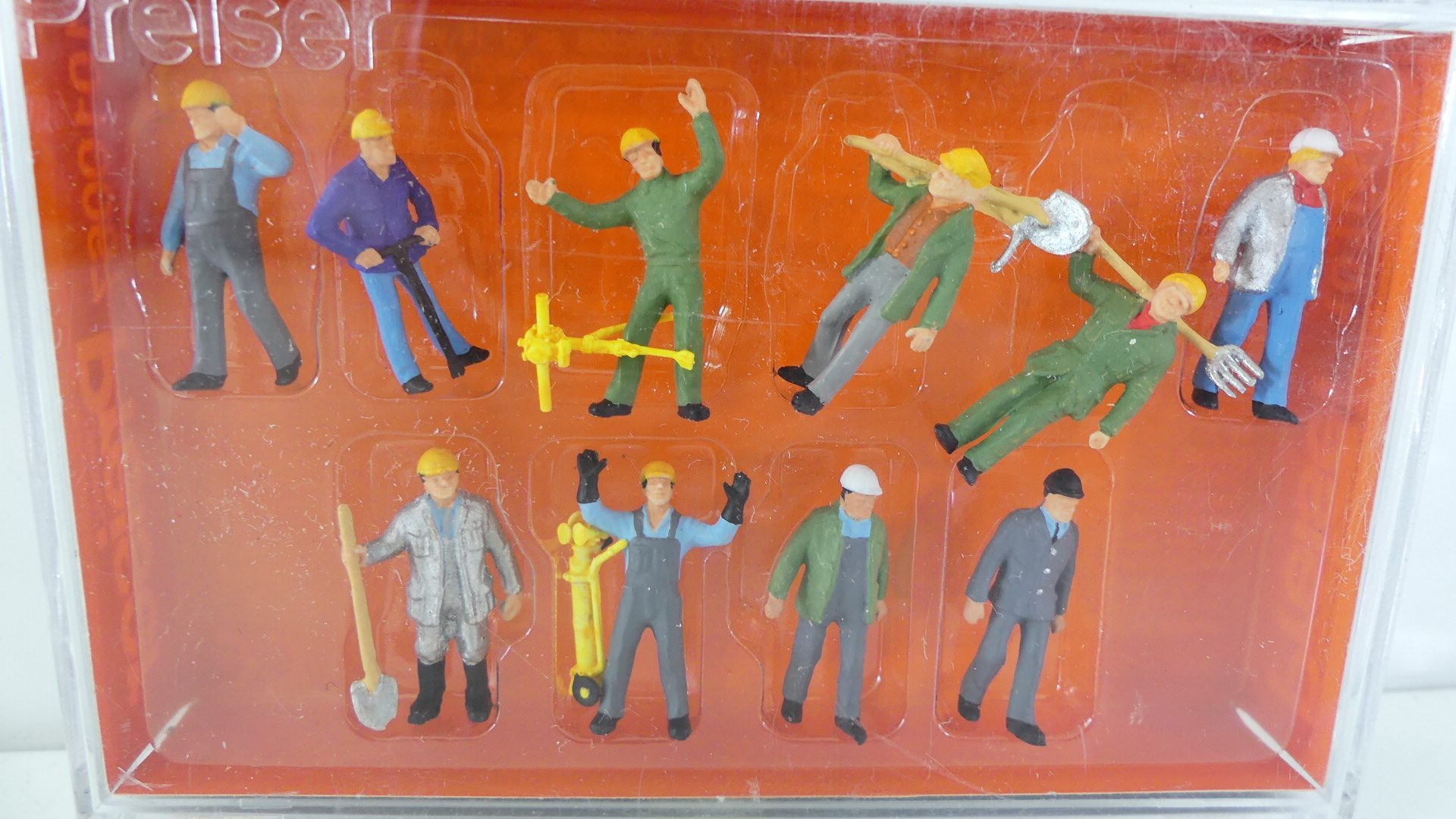 Preiser 1:87 H0 werkers Steel Mill Day Crew USA uitgave ovp 1010067