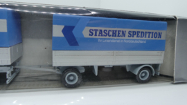 Herpa 1:87 H0 vrachtwagen Staschen Spedition Liniendienst in Norddeutschland ovp