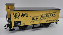 Märklin H0 Goederenwagon opdruk Gebr. Märklin&Co Göppingen in fraai blikken doosje Ima 2013 ovp 94420