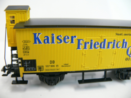 Marklin H0 gesloten goederenwagen met remmershuis DB Kaiser Friedrich Quelle ovp 4890