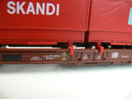 Roco H0 goederenwagon containerwagen hupack Skandi DB ovp 47013