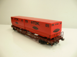 Roco H0 goederenwagon containerwagen hupack TDK DB ovp 47022