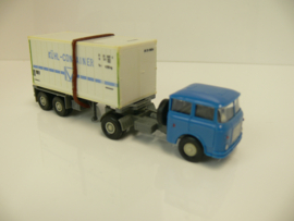 VEB DDR mini car Skoda Vrachtwagen Kühlcontainer Koeltransport 1:87  ovp