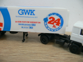 Herpa  vrachtwagen  MAN GWK 24h Open Hazeldonk Bergh