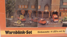 Busch 1:87 H0 inbouw set ovp 5925 Blink Blitz 2x rood / 2x geel