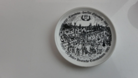 Schotel opdruk 150 Jahre Deutsche Eisenbahnen 1835 - 1985  / 65 Jahre Eisenbahn Dörfler - Nürnberg 1920 - 1985
