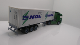 Herpa 1:87 H0 vrachtwagen Mercedes Container transport Kieserling NOL ovp 144346