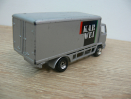 Vrachtwagen opdruk Karwei, schaal +- 1:80  AD trucks