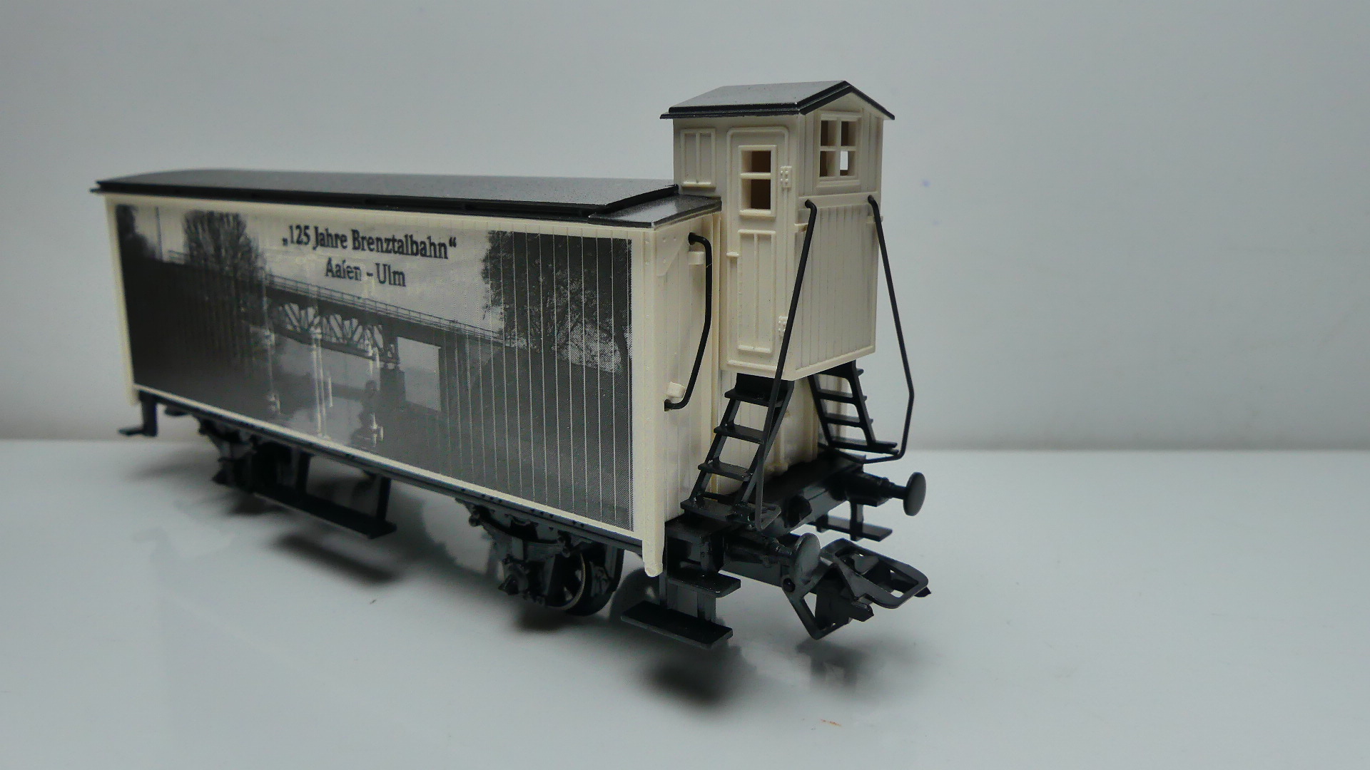 Märklin H0 Goederenwagon Märklin 125 Jahre Brenztalbahn Aalen - Ulm ovp 94094