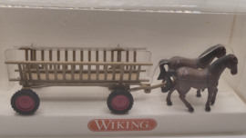 Wiking H0 1:87 Paarden met ladder vervoer ovp 893 02 29