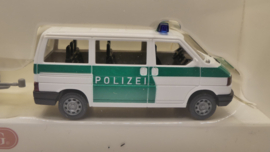 Wiking 1:87 H0 VW Caravelle Polizei met caravan ovp 104 16 35