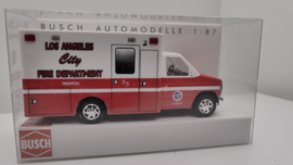 Busch 1:87 H0 Ford E-350 L.A. Department  ovp 41814