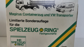 Roco  H0  Vrachtwagen Magirus + VW-Transporter Spielzeug Ring ovp 2842
