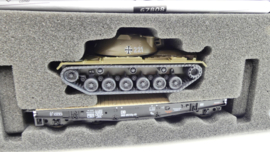 Roco H0 Goederenwagon Schwerlastwagen SSy45 DB Panzer tank Bundeswehr ovp 67808 Wisselstroom