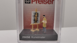 Preiser H0 kunst schilder ovp 29058