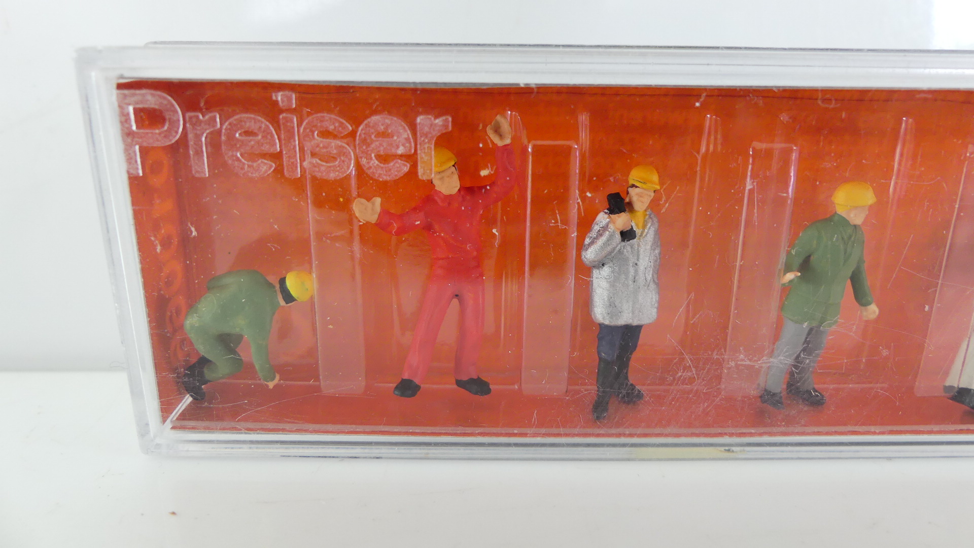 Preiser 1:87 H0 laad personeel / Loading Crew USA uitgave ovp 1010066