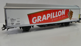 Märklin H0 goederenwagon Schuifbandwagen Hbils-vv Rivella - Grapillon SBB ovp 84735.13