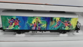 Roco H0 goederenwagon Olympische Spelen gesloten wagon Basketbal ovp 47043