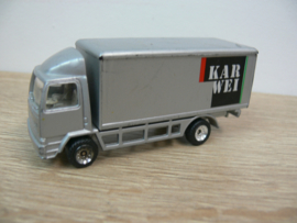 Vrachtwagen opdruk Karwei, schaal +- 1:80  AD trucks