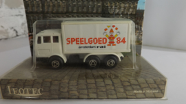 Leotec HO 1:87 Mercedes Vrachtwagen opdruk Speelgoed Amsterdam 1984 Promo uitgave incl ovp