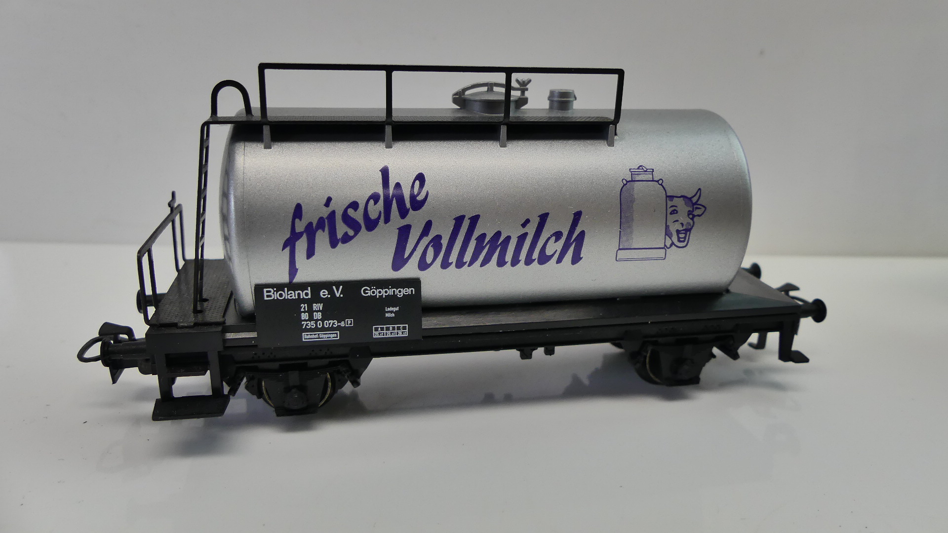 Märklin H0 goederenwagon ketelwagon frische Vollmilch DB Bioland ovp