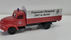 Imu 1:87 H0 Vrachtwagen Magirus Feuerwehr-Olympiade 1993 in Berlin ovp 20064
