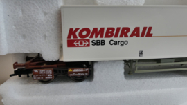 Roco H0 goederenwagon Kombirail DB dubbele set Roadrailer Europa SBB Cargo Migros ovp 1903