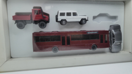 Wiking 1:87 H0 4 delige set Mercedes Benz voertuigen ovp