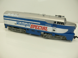 Tyco H0 diesel loc 1060 Midnight Special USA gelijkstroom analoog ovp 222-19