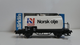 Märklin H0 Goederenwagon tankwagon Norsk Olje NSB Noorwegen ovp 4560