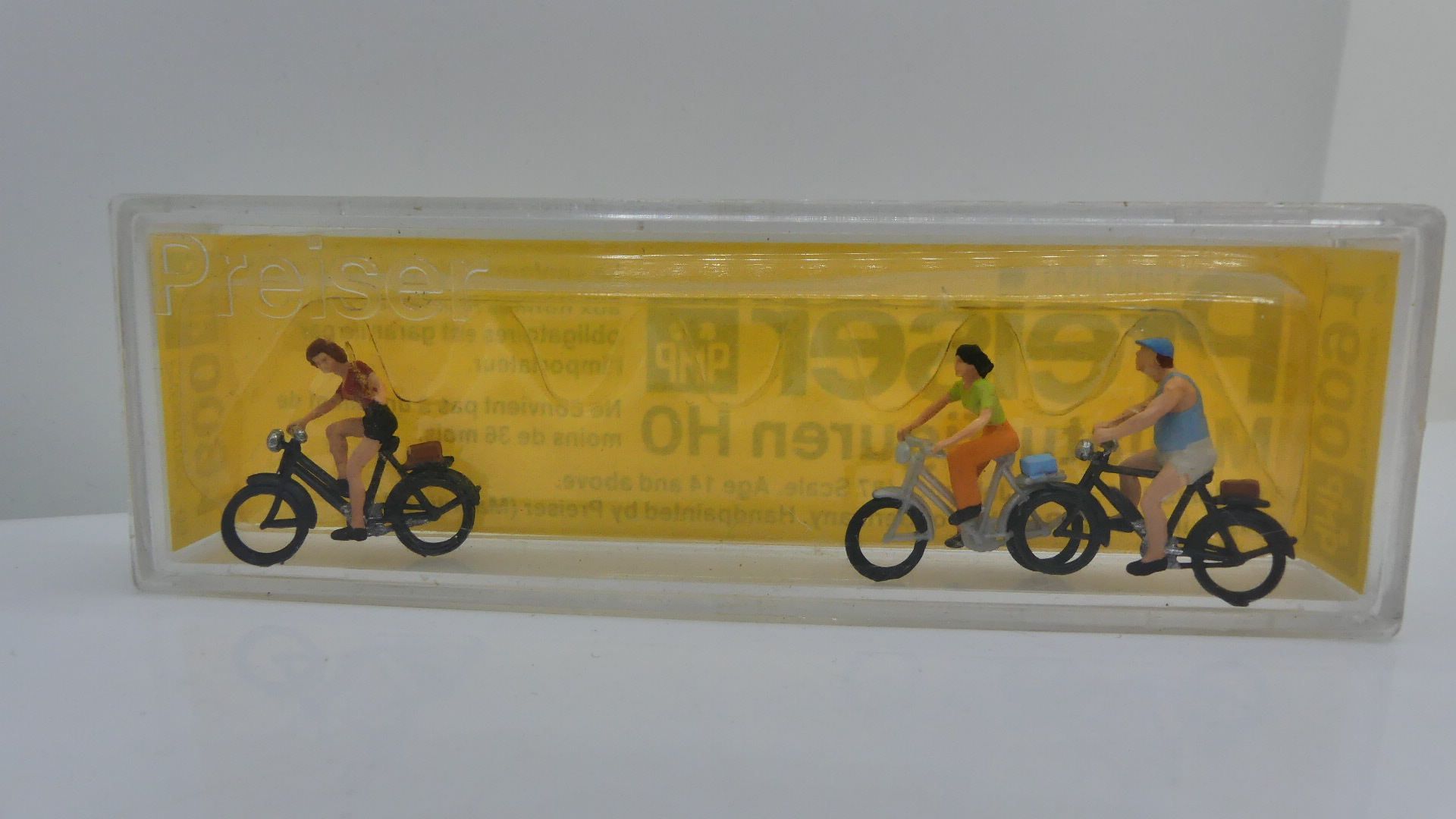 Preiser H0 1:87 op de fiets ovp 0091