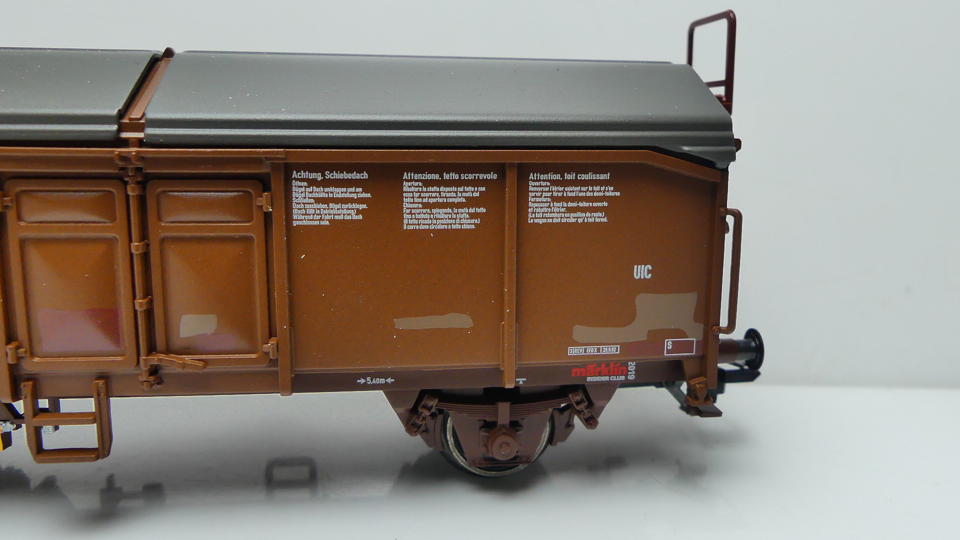 Märklin H0 Goederenwagon Insider club Jahreswagen jaarwagen 2019 DB ovp 48169