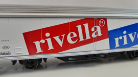 Märklin H0 goederenwagon Schuifbandwagen Hbils-vv Rivella - Grapillon SBB ovp 84735.13
