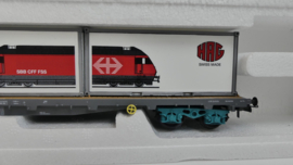 HAG H0 Goederenwagon SBB Flachwagen Sgss ovp  388 AC