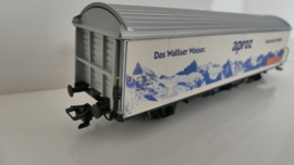 Märklin  H0 1:87  Goederenwagenset Schiebewandwagen Hbils Reclame wagons Aproz, Valser, Orangina Elmer Citro - SBB-CFF  ovp 4784