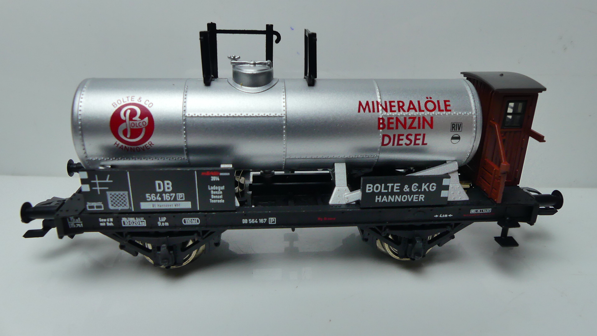 Märklin H0 Goederenwagon ketelwagen Märklin DB Firma Bolte & Co. KG Jahreswagen 2014 ovp 48164