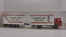 Wiking 1:87 H0 Vrachtwagen Magirus Blumen aus Holland ovp 24 426