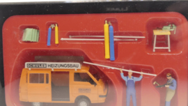 Preiser 1:87 H0 Schüler Heizungsbau met monteurs ovp 03205