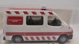 Rietze 1:87 H0 Ford Transit Pompiers Herve ovp 50692