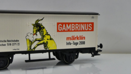 Marklin H0 goederenwagon Info Tage 2008 Bierwagen Gambrinus DRG ovp  94314