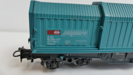 Märklin H0 Goederenwagon Coilwagen Telescoopwagen SBB CFF ovp 4687