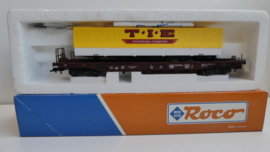 Roco H0 goederenwagon DB Hupack Trailer vervoer Taschenwagen T.I.E. ovp 46362