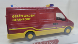 Wiking 1:87 H0 Iveco Daily Feuerwehr Gerätewagen Gefahrgut ovp 601 09 30