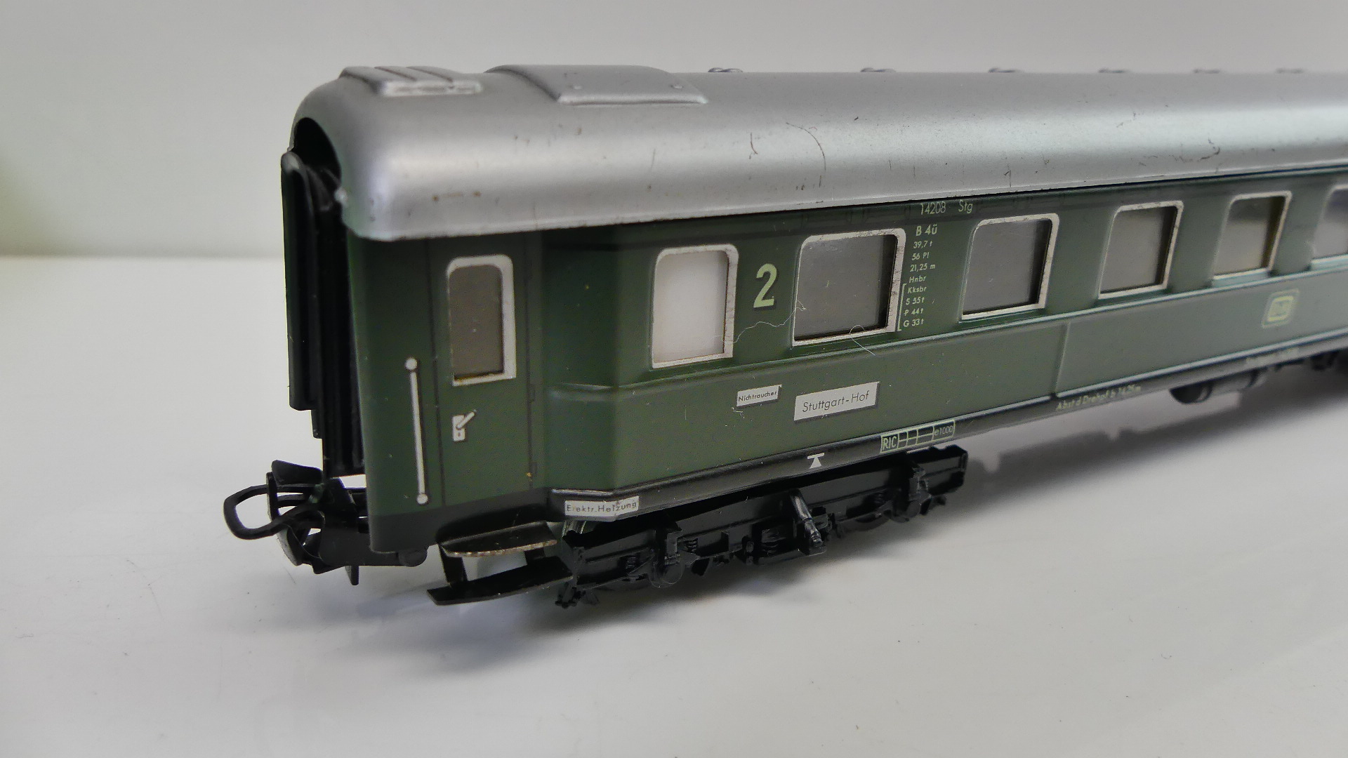 Märklin  H0  personenwagon D Zug Wagen Groen DB 2e klasse  ovp 4037